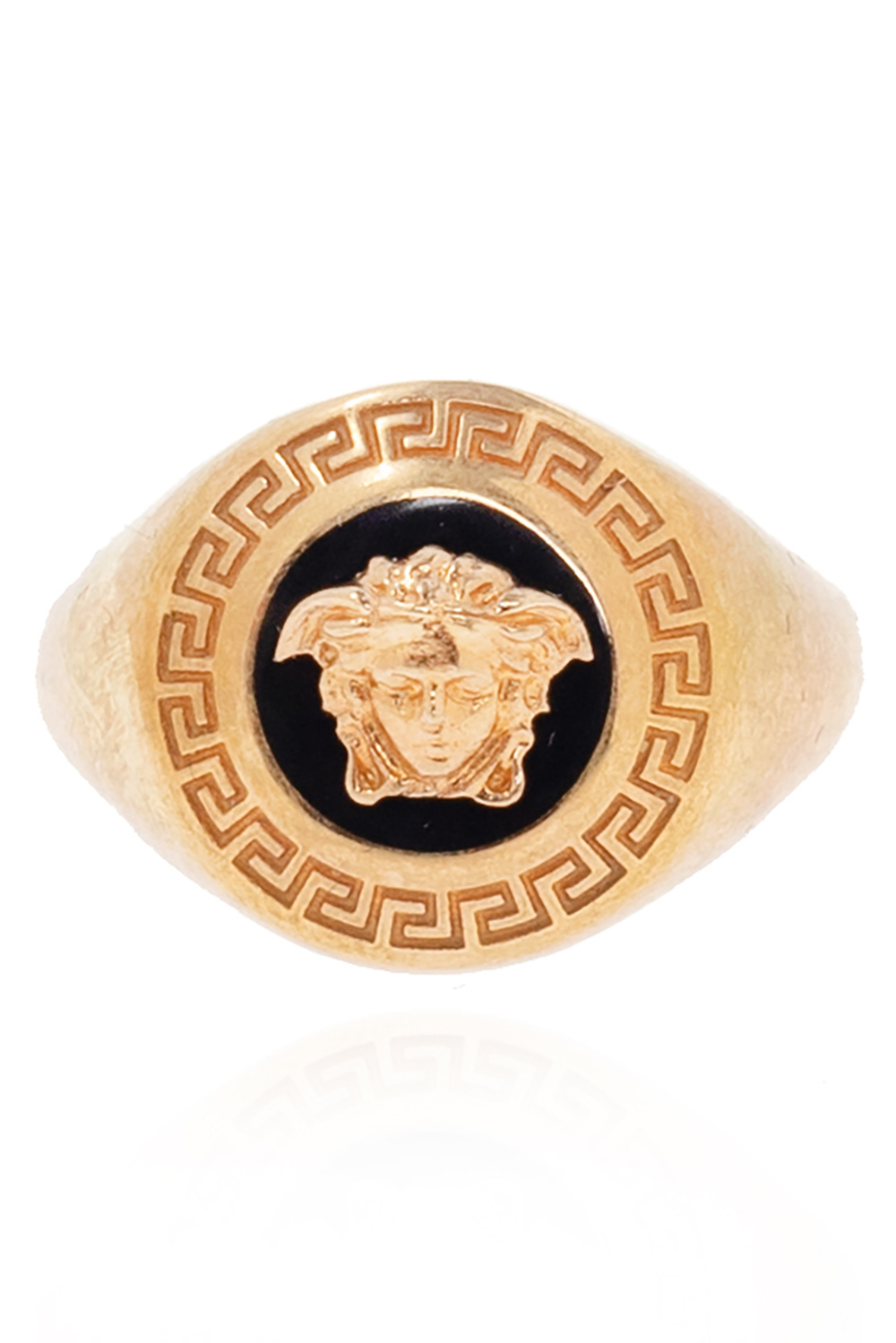 Versace gold on sale logo ring